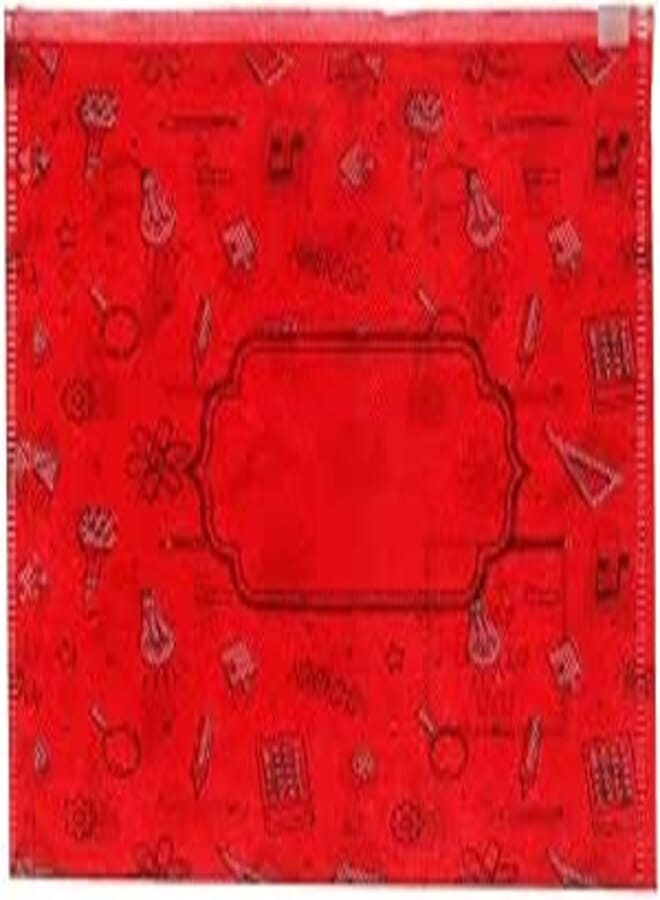 3A B4-17334 Fabric Binder 30 * 38 cm Zipper Tractor 1 Piece - Red B4-17334